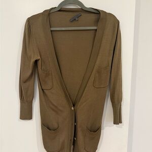 John Varvatos Women's Brown Cardigan Sweater